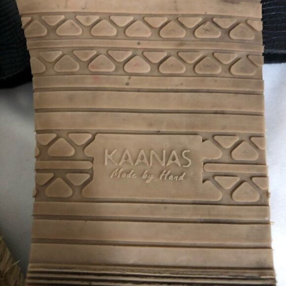 Kaanas embossed leather slide espadrille sandals - Picture 11 of 12